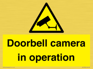 Doorbell camera in operation